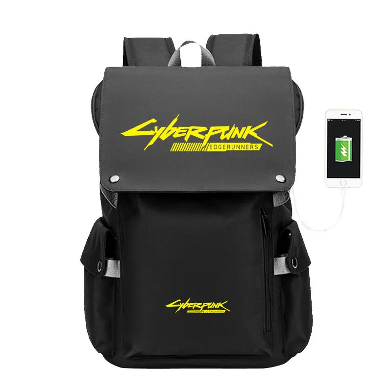 2024 Nuovo zaino Cyberpunk Edge walkers coassurato la borsa da studente circostante Luci Backpack