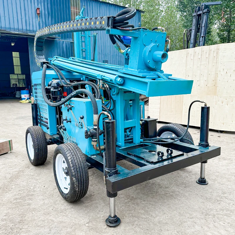 2025200 م 300 م جهاز نوع المقطورة لحفر آبار المياه للبيع