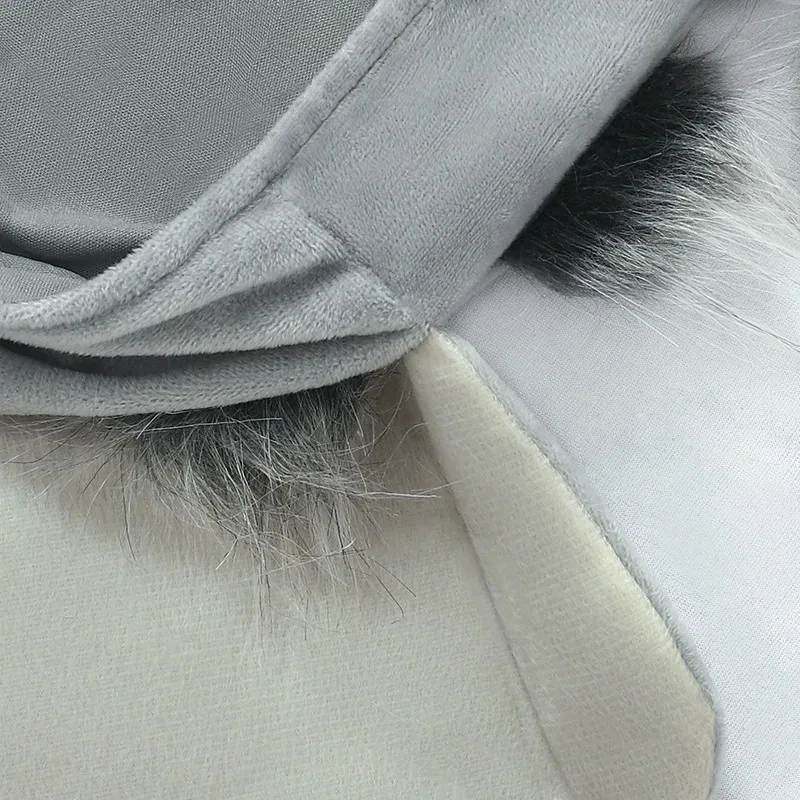 Gray Big Ear Mouse Costume for Children Kids Unisex Boys Girls Full Set Hoodie Jumpsuit With Gloves Shoes Umorden