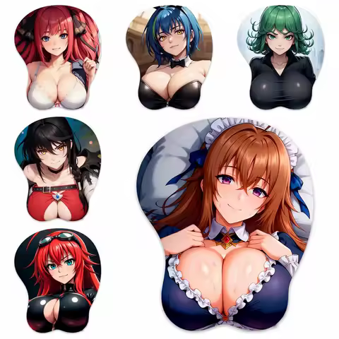 3D Mouse Pad Oppai Mousepad Xenovia / Venelana / Velvet / Tatsumaki / Rias Gremory / Nino Breast Gaming Wrist Rest Boobpad