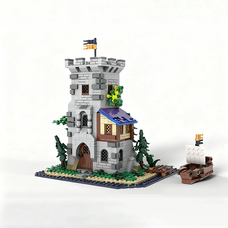 1012 قطعة MOC أفكار برج مقوى ونموذج CUUSOOed بناء هدية الكريسماس كتل العمارة لتقوم بها بنفسك لعبة إبداعية فكرة التعليم #2