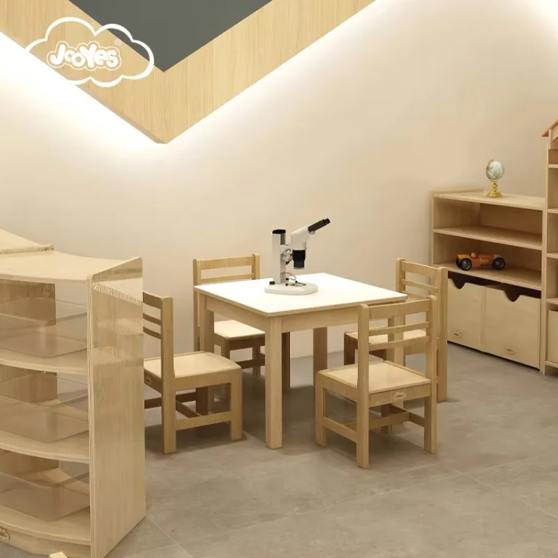Modern Montessori Eco-friendly Wooden Chair Set 5-Year Warranty Classroom School Daycare Child Care Kindergarten