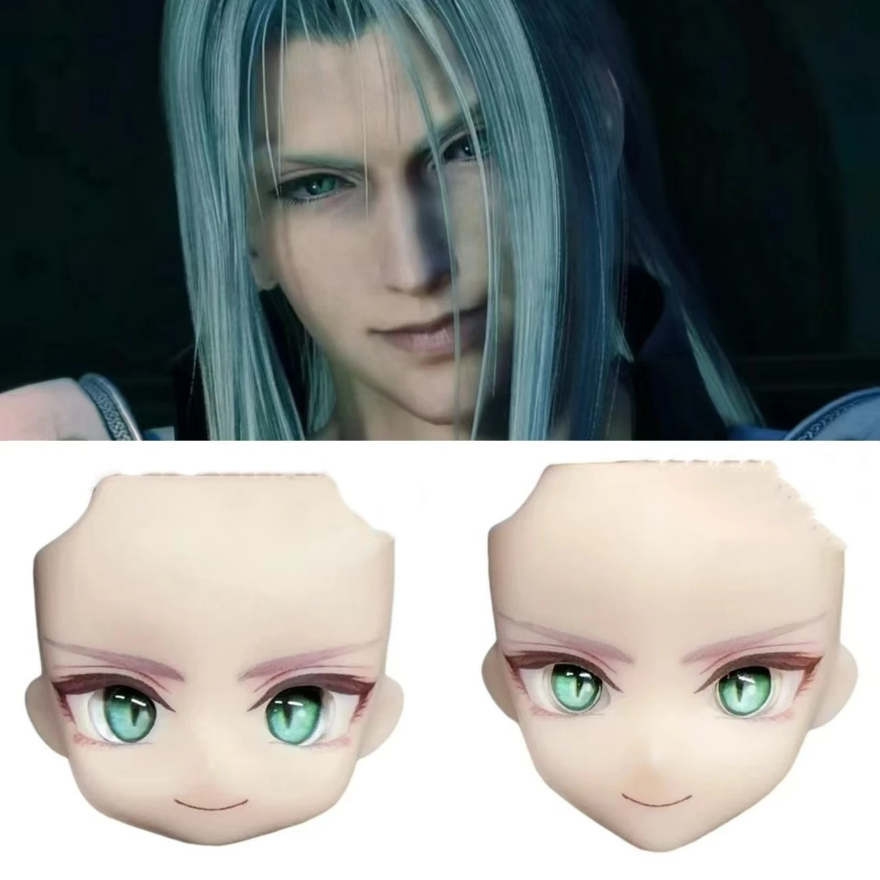 

Sephiroth Ob11 Face Opened Eyes Handmade Water Paste Ob22 Face Alternate Expression Game Doll DIY Accessories