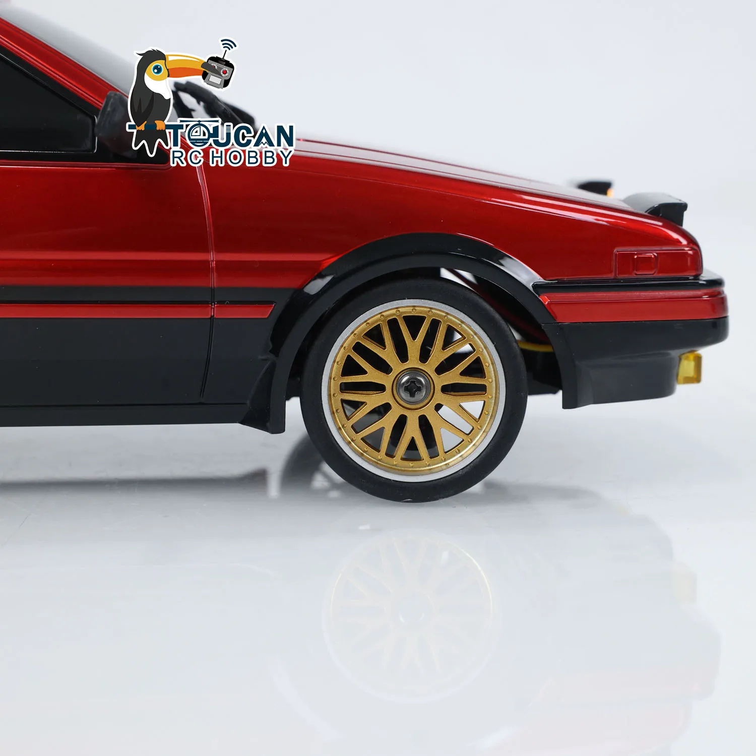 LDRC 1/18 LD1801 RC Drift Auto RWD AE86 Rennfahrzeuge mit Flip-Licht und Gyroskop, sofort einsatzbereites Modell, Geschenkidee – Detail 5
