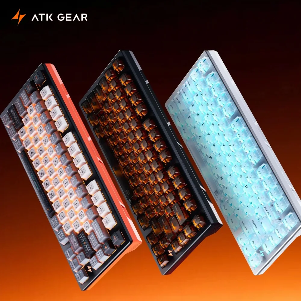 ATK RS7 Turbo Magnetic Keyboard Hot Swap Low Latency Wired Gasket Structure for Professional Esports Gaming Accessories Gifts