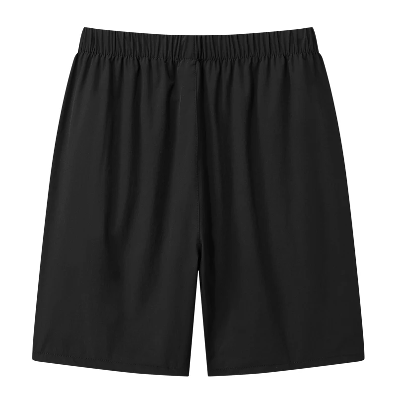 For 2024 Summer High Quality Breathe Shorts Men Casual Elastic Waist Men Quick Dry Fitness Jogging Beach Black Fahion Shorts