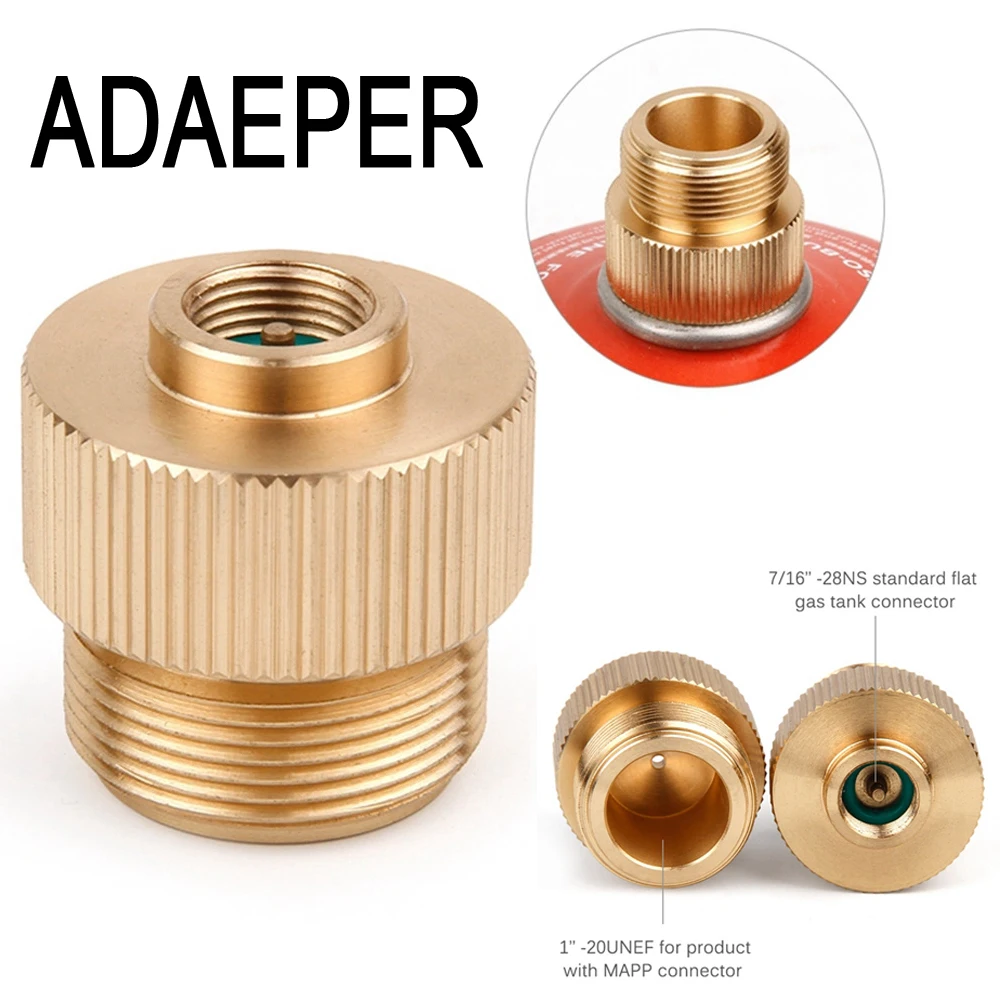 adaptador catridge para solda braze tocha de gas propano mapp adaptador de queimador de solda de aquecimento cga600 a 16 28unf 01