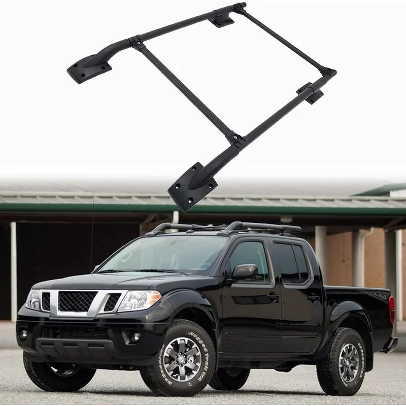 High Quality 75KG Bearing Aluminum Alloy Roof Rack Cross Bar Fit for 2009‑up Navara 2007‑2021 Frontier Crew Cab Car Rooftop Side