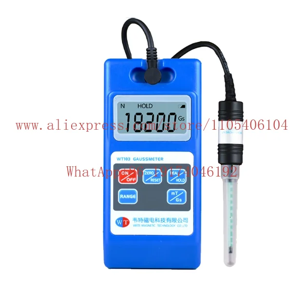 WT103 Magnetic Force Tester Field Strength Magnetic Residual Weak  Detection