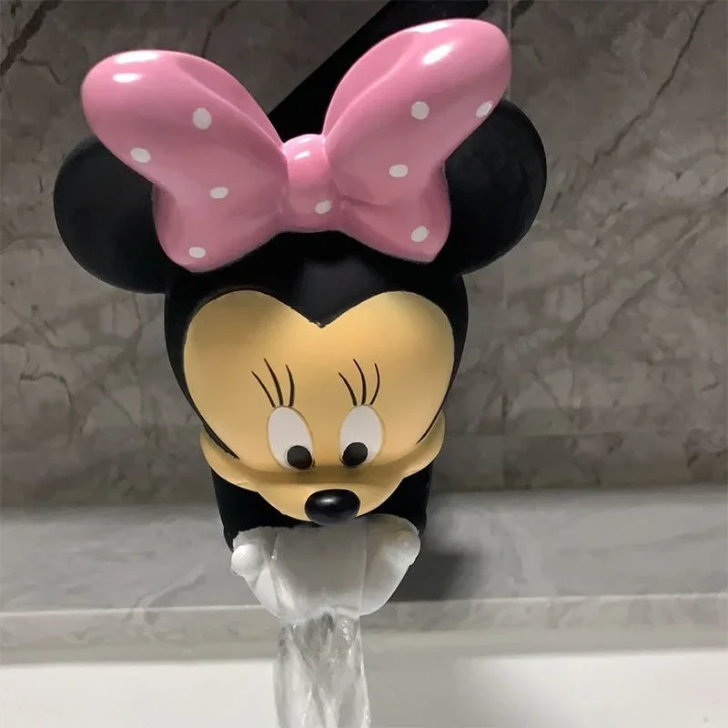 Disney Minnie przedłużacz do kranu dla dzieci odporny na zachlapanie filtr łazienka kran kuchenny prysznic wodny Anime Cartoon śliczne nowe kreatywne