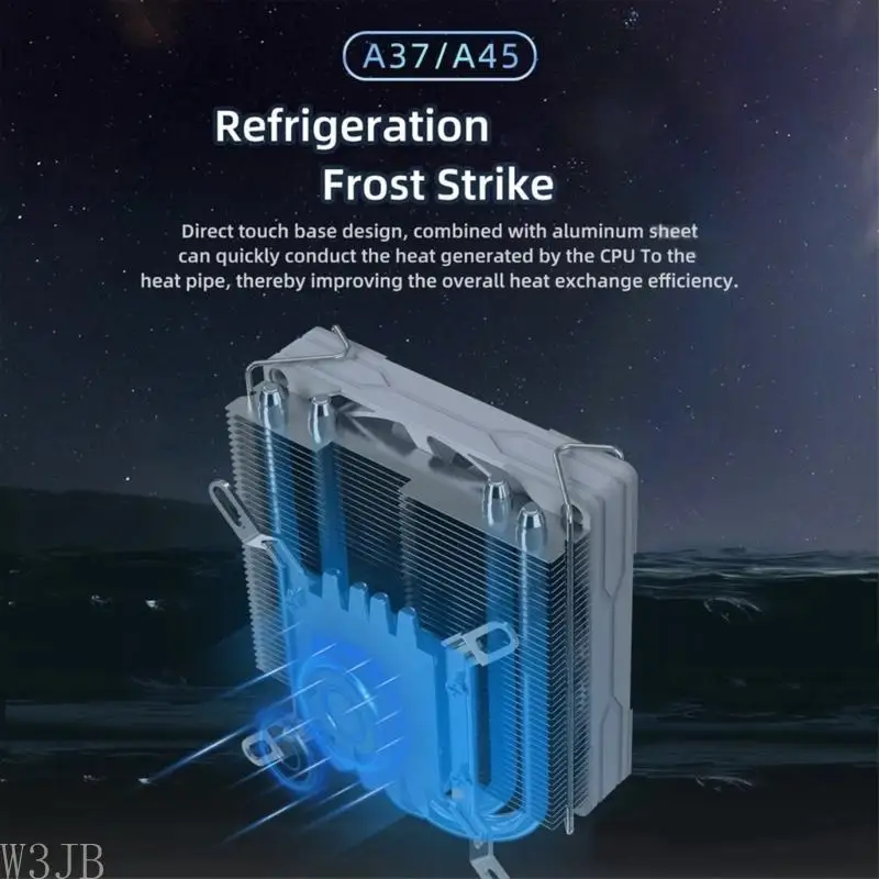 W3JB 120 x 120 x 25 mm, 12 V, U/min, 25 ITX-Systemlüfter mit Kupferkonstruktion für flüsterleise Luftzirkulation – Detail 8