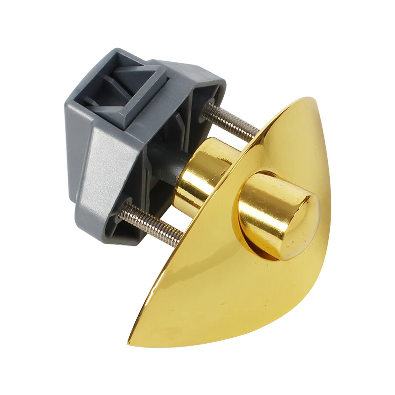 

Motorhome Trailer Accessories 19mm RV Half moon Lock 10pcs/box Zinc Alloy Chrome Button Cabinet Lock