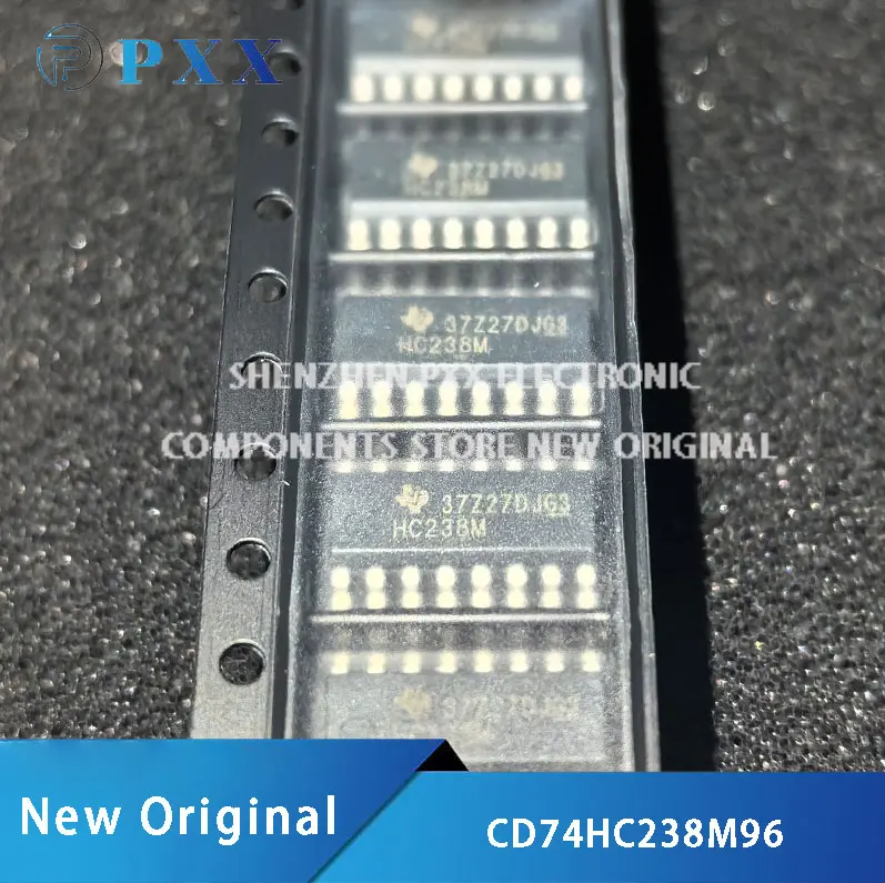 10Pcs New Original, CD74HC238M96, High-Speed CMOS Logic 3- to 8-Line Decoder/Demultiplexer Inverting and Noninverting, SOIC-16