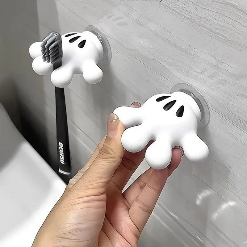 

Cartoon Palm Toothbrush Holder No Punch Electric Toothbrush Wall-Mounted Simple Suction Cup Bathroom Wall Rack Suction Cup