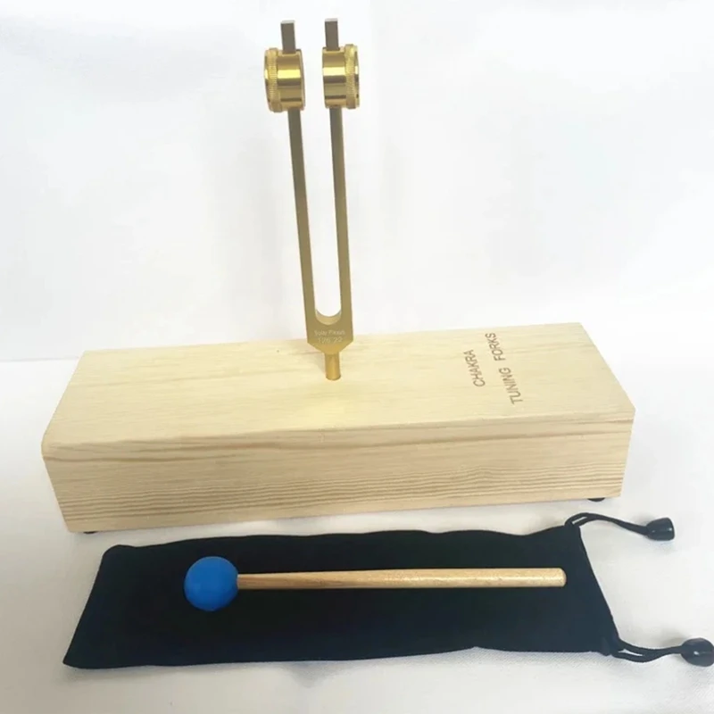 Healing Tuning Forks Chakra Fretboard Tuning Forks Colored Tuning Fork Set Planets 126.22 Tuning Forks-AD23
