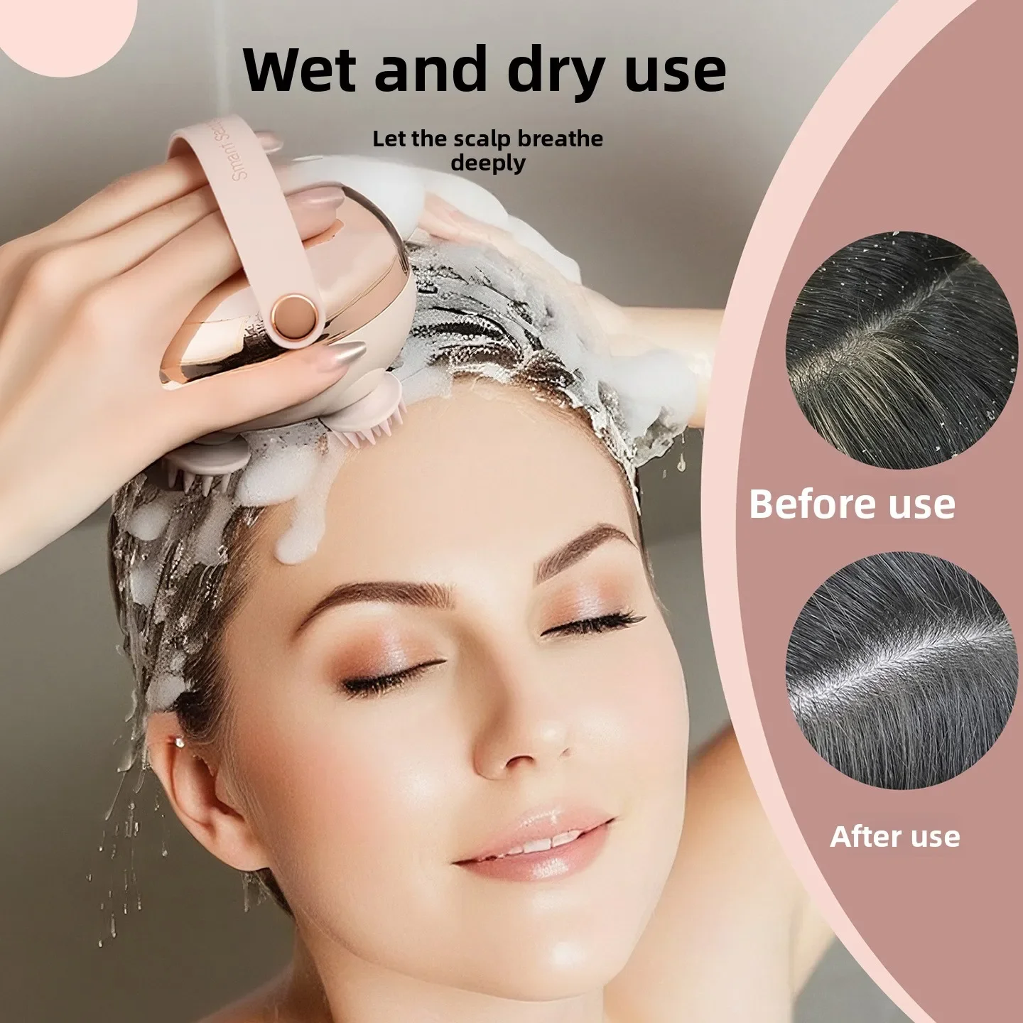 Head Massager Decompression Acupoints Scalp Meridian Red Light Massager Portable Pet Massage Instrument