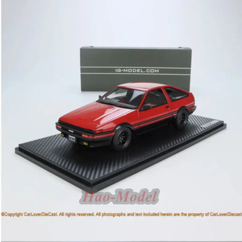 IG 1/18 For Toyota Sprinter 3Dr GT Apex (AE86) Resin Model Car Diecast Toys Birthday Gifts Hobby Display Simulation Collection