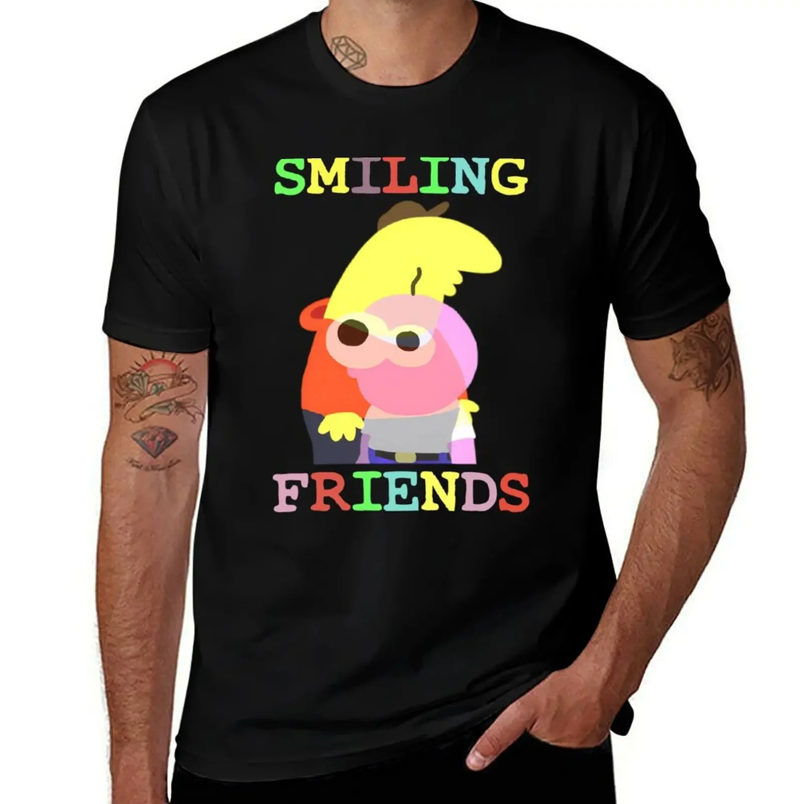 

Smiling Friends T-Shirt gifts for boyfriend Blouse summer shirt men t shirts high quality