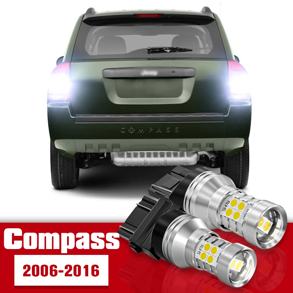 

2pcs LED Accessories Reverse Light Bulb Lamp For Jeep Compass MK 2006-2016 2007 2008 2009 2010 2011 2012 2013 2014 2015