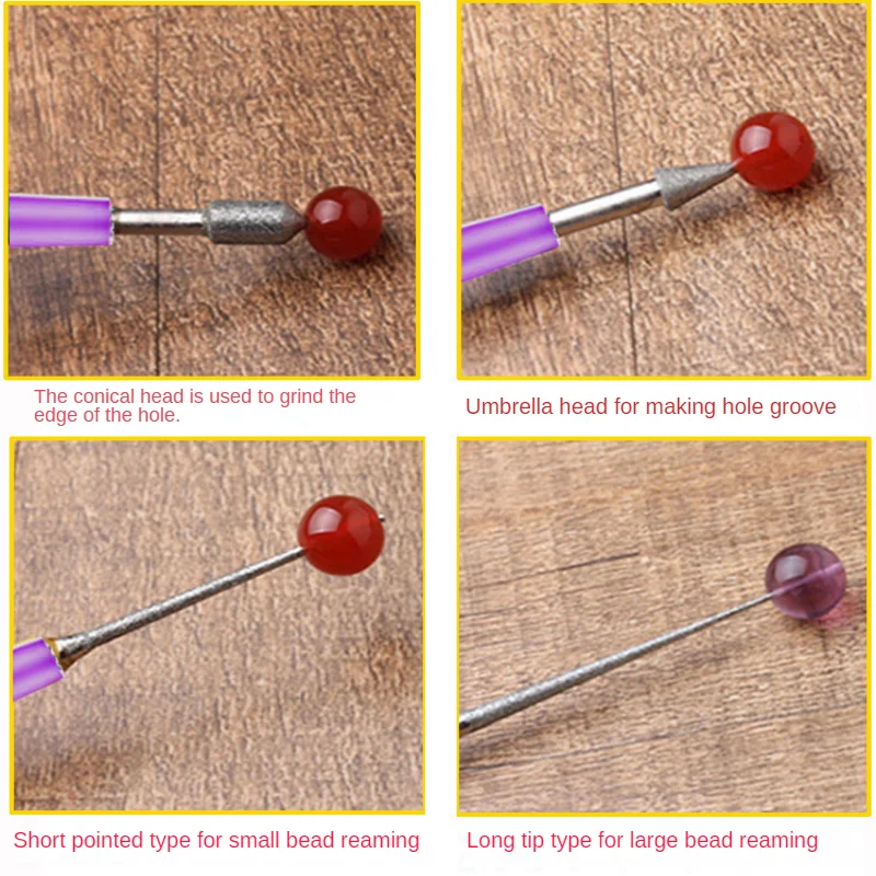 DIY Jewelry Processing Tool Reaming Drill, Grinding Needle Shaped File, Beaded Artifact, Pearl Beaded Stationery, Reaming Needle