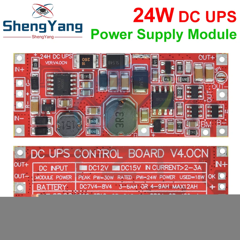 Imagem -04 - Tzt-ups Power Supply Module Uninterruptible Power Control Board Carregamento Step up Proteção dc 12v 15v 24w 1a 2s V4.0cn