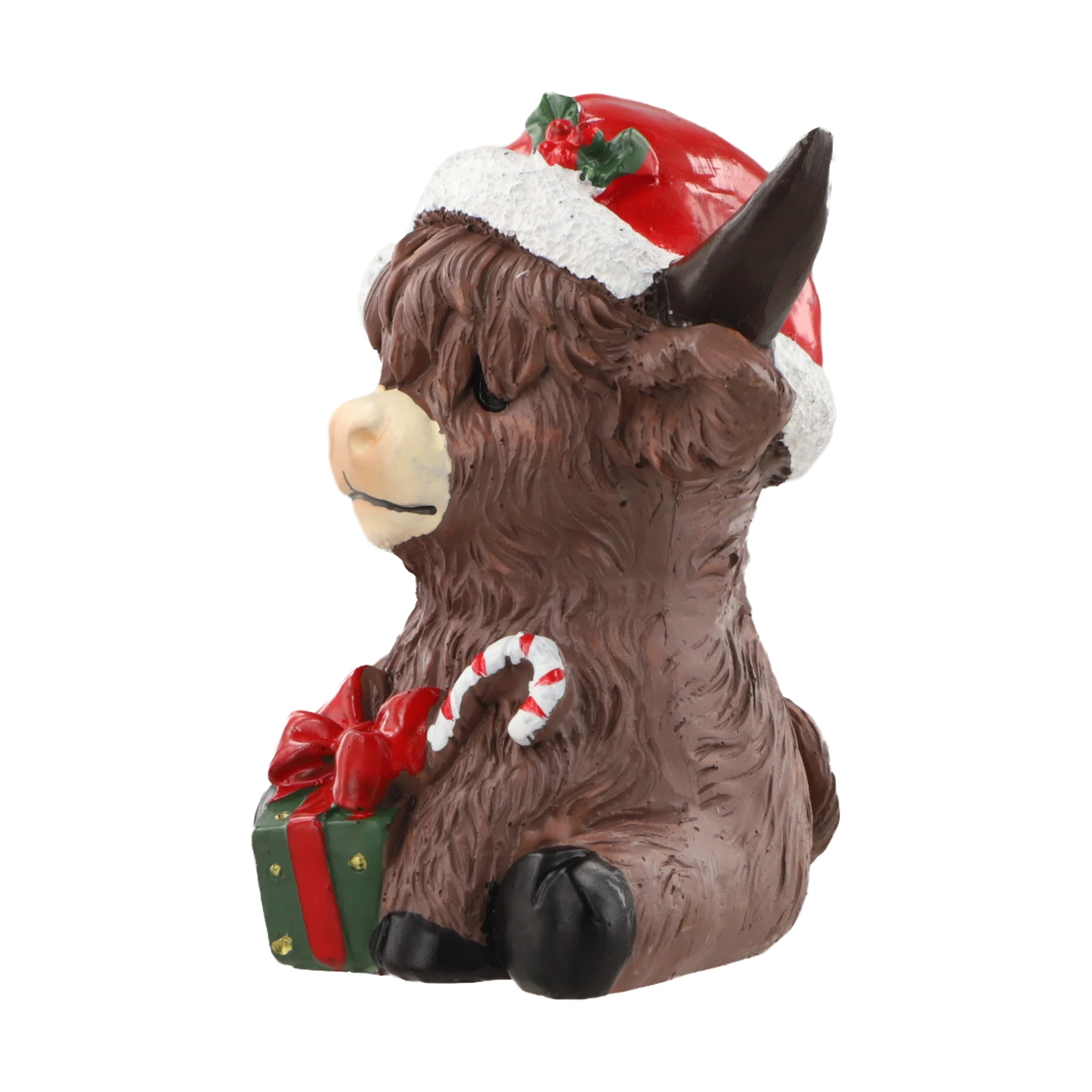 

For Holiday Gifting Festive Home Accents Christmas Decor Festive Season Display Charming Cow Figurines Set Farmhouse Decor