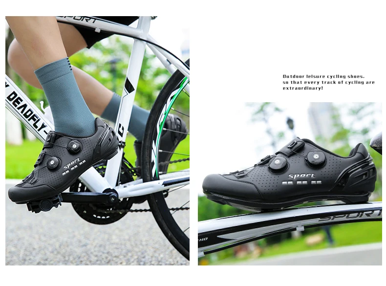 Männer Radfahren Schuhe Rennrad Frauen Rosa Racing Bike Self-Locking Geschwindigkeit Fahrrad Turnschuhe Flache Stollen Berg Radfahren Footwea – Detail 11