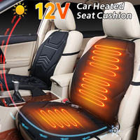12V Heated Car Seat Cushion Universal Seat Heating Pad Cushion Cover Winter Electric Seat Heater Winter Warmer For Automobiles