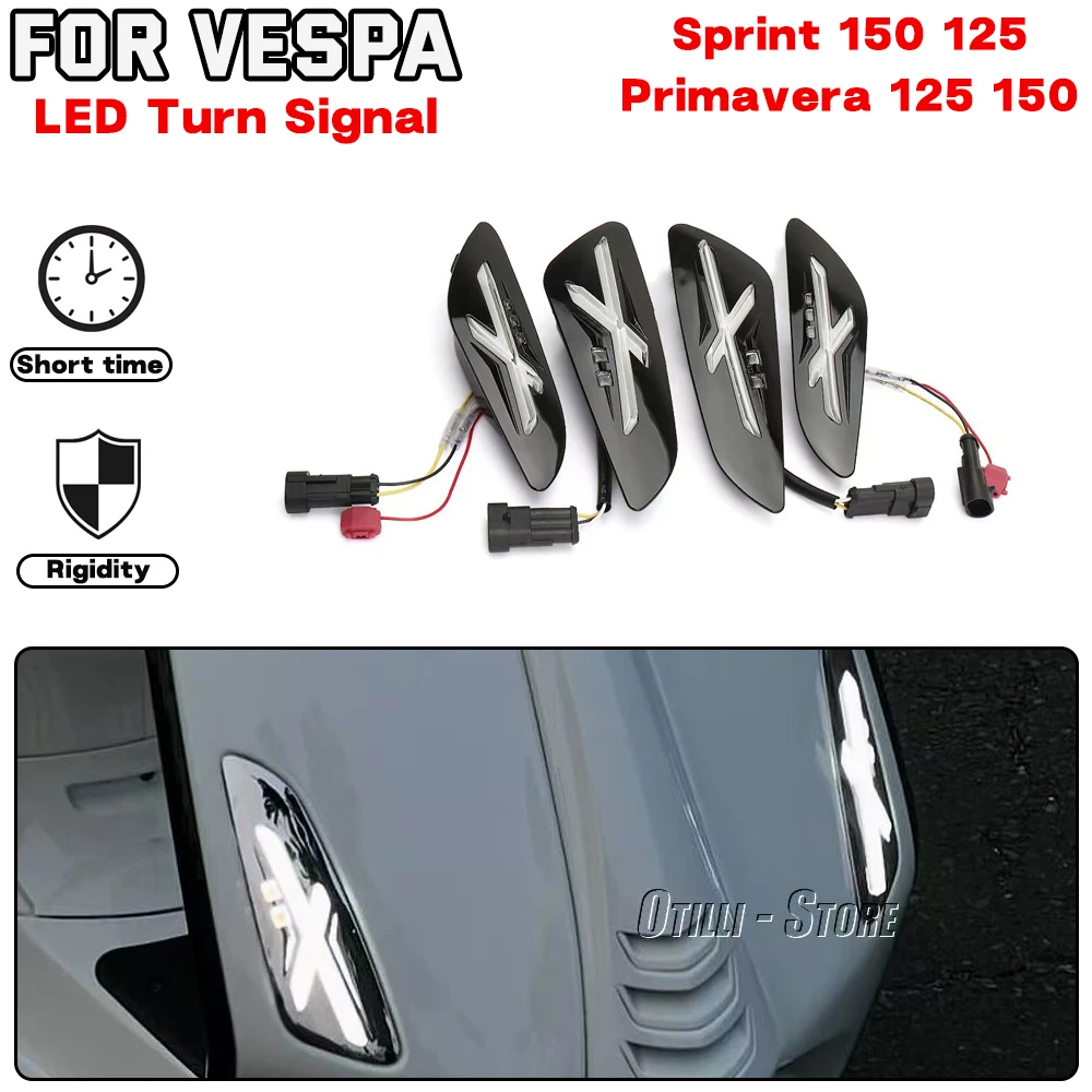 

For Vespa Primavera 125 150 Sprint 150 125 Motorcycle accessories Front Rear Light Flasher Lamp Indicator LED Turn Signal