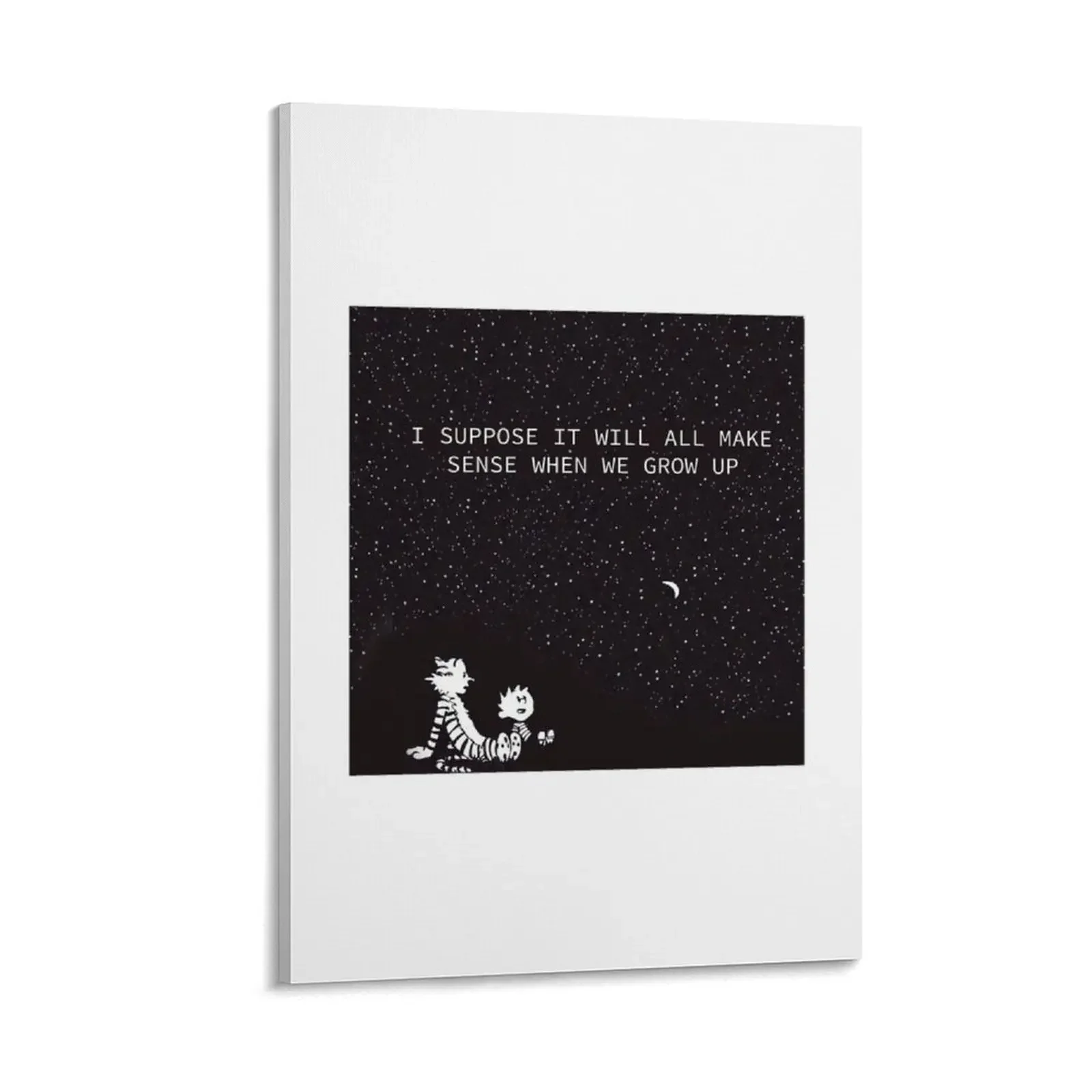 

Calvin and Hobbes Stars Canvas Painting vintage home decor anime Decoration wall