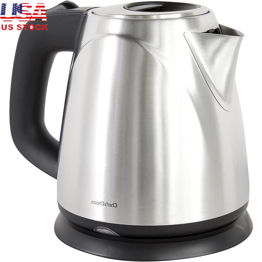 

Cordless Electric Kettle 1L Compact 360-Degree Base Auto Shut Off Boil Dry Protection Water Level Gauge Illuminated Switch