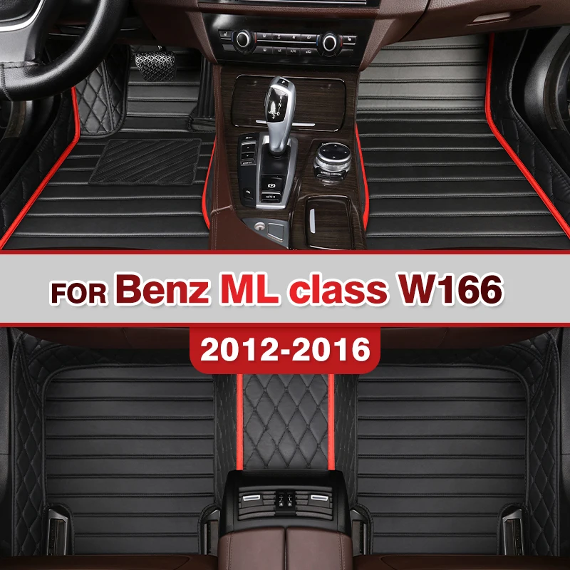 

Car floor mats for BENZ ML class W166 2012 2013 2014 2015 2016Custom auto foot Pads automobile carpet cover interior accessories