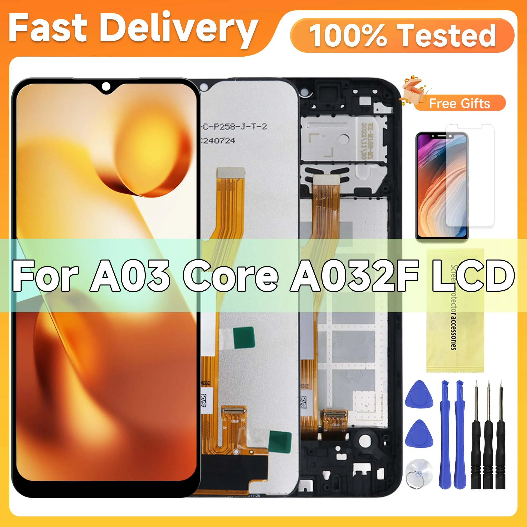 A03 Core para Samsung 6,5 ''para A032 A032F A032F/DS A032M pantalla LCD reemplazo del ensamblaje del digitalizador de pantalla táctil