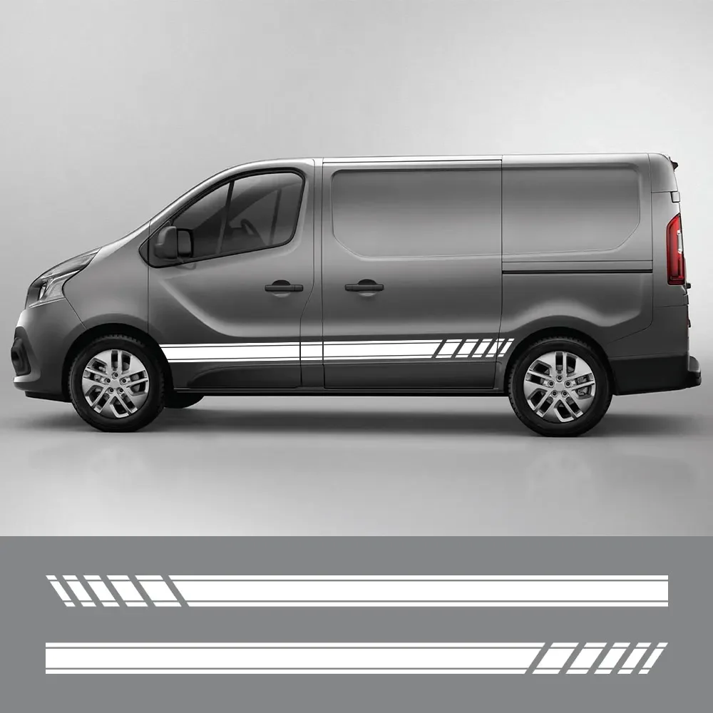 Car Door Stripes Stickers For Renault Trafic 3 2 Fiat Talento Nissan NV300 Vauxhall Vivaro Camper Van Vinyl Decals Accessories view 2