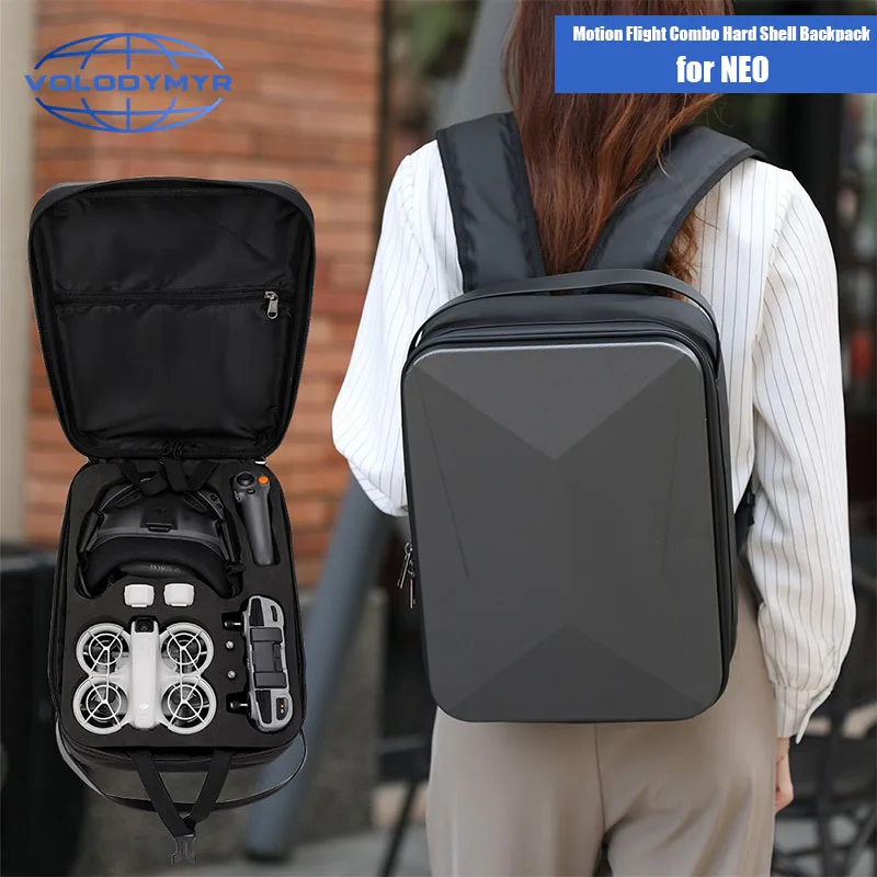 

VOLODYMYR Carrying Case for DJI NEO Drone Organizer Bag Backpack for GOGGLES N3 Storage Bag Portable Travel Protective Cover