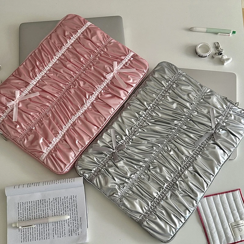 

Korean 11" 13" 15" 15.6" Laptop Bag For Macbook Pro Air 13 M1 M2 Notebook Sleeve Pouch Cover Cute Tablet Bag For IPad Xiaomi
