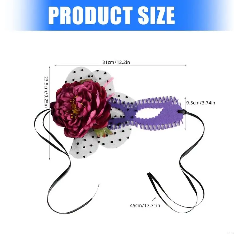 Flower Venetians maska ​​wieczorna piłka balowa maska ​​kobiet koronkowa maska ​​maska ​​maska ​​maskarady maska ​​na imprezę na