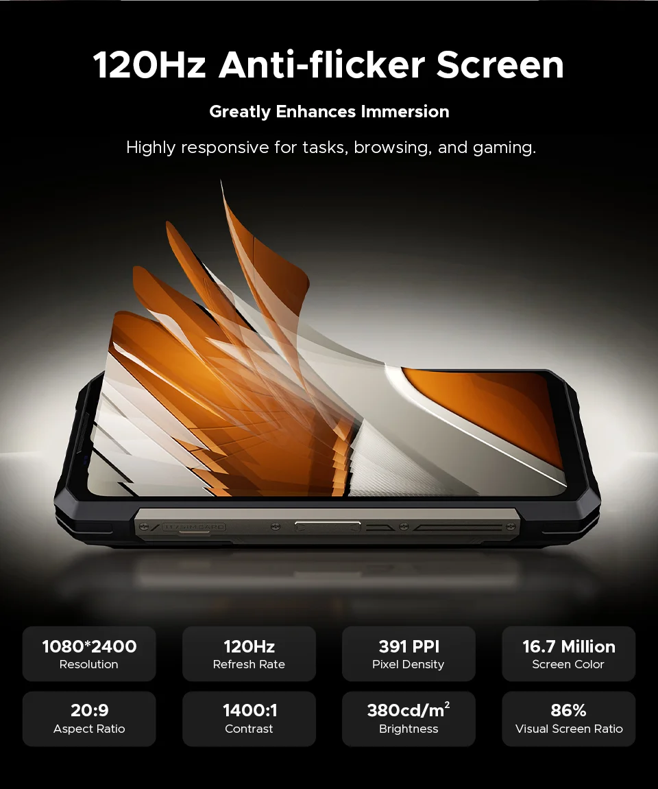 Global Version DOOGEE S200 Max Rugged Phone 16GB 512GB 22000mAh Battery 66W 1.32" Rear Display 6.72” 120Hz Dimensity 7050 NFC