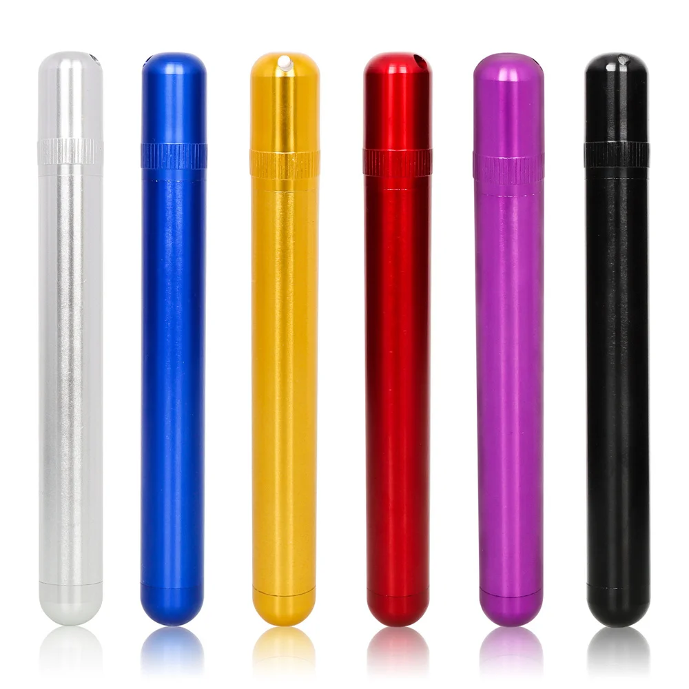 1pc Aluminum Alloy Storage Tube Metal Storage Aluminum Tube Cigar Tube Moisture-proof Anti-fall Sealed Tube