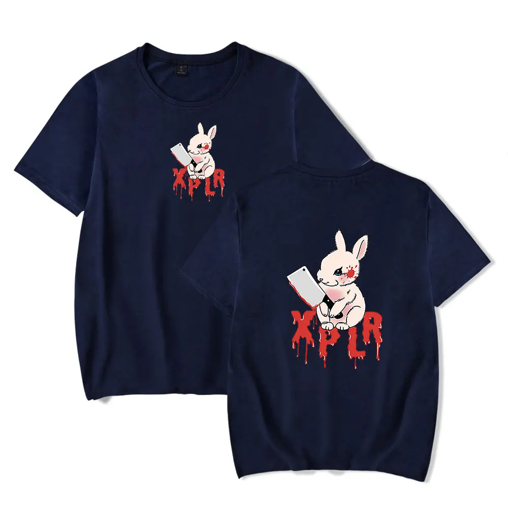 

Sam and Colby XPLR Rabbit Vintage 90s T-Shirt Men and Woman Short Sleeve Women Funny T Shirt Unisex Harajuku Tops