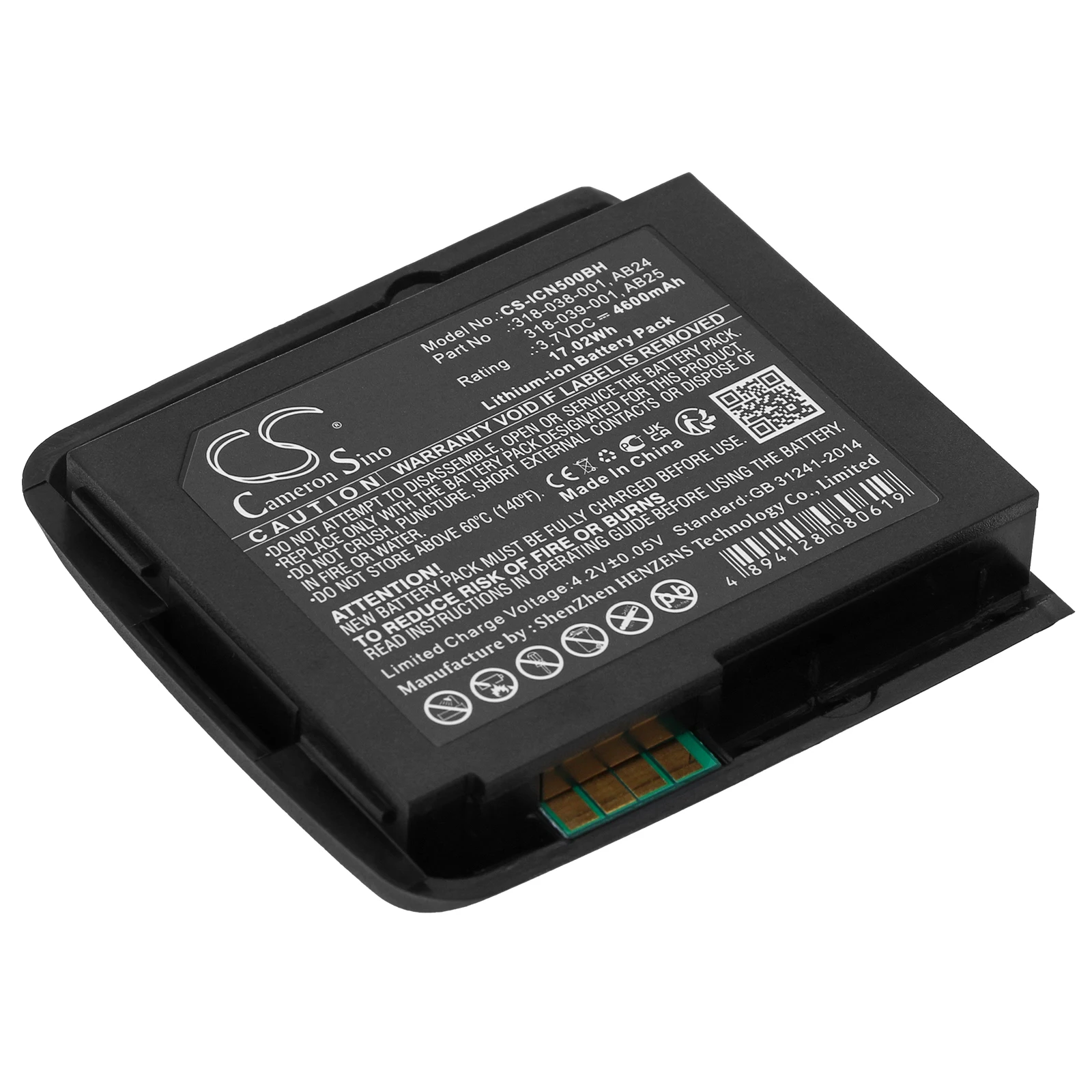 

Li-ion Barcode Scanner Battery for Intermec, 3.7V, 4600mAh, Compatible Models: CN50, CN51