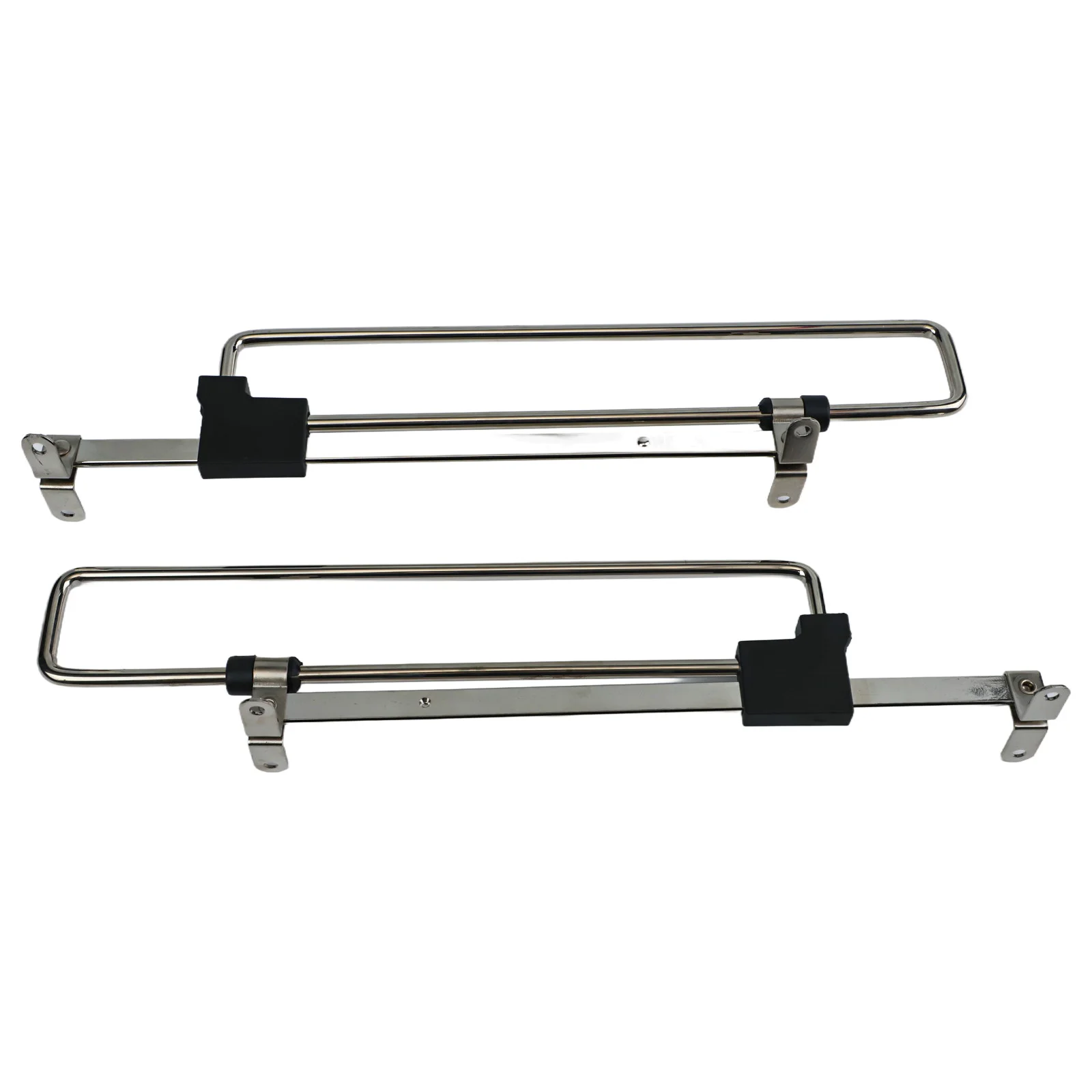 2 Pieces Retractable Adjustable Clothes Rods Telescopic Design Made from Robust Iron for Closet and Laundry Use
