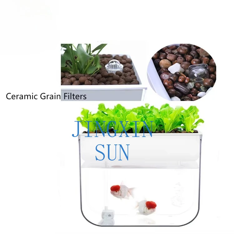 Aquarium Water Ecological Goldfish Desktop Pump Growth Lamp Fish Tank Smart Vegetable Planter Flower Pot