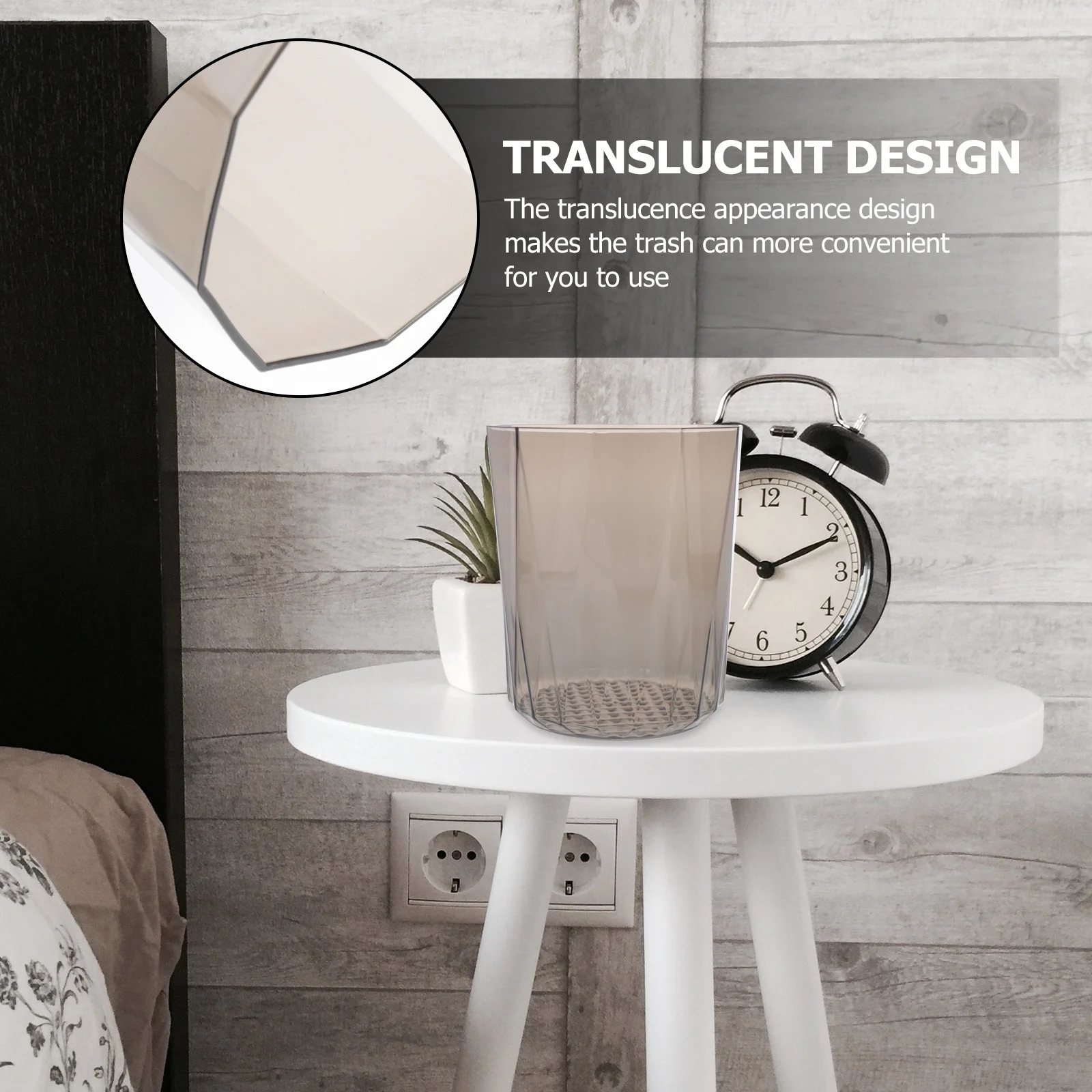 

1Pcs Thickened Multifunctional Mini Trash Bin Small Desktop Garbage Container Plastic Household Trash Can