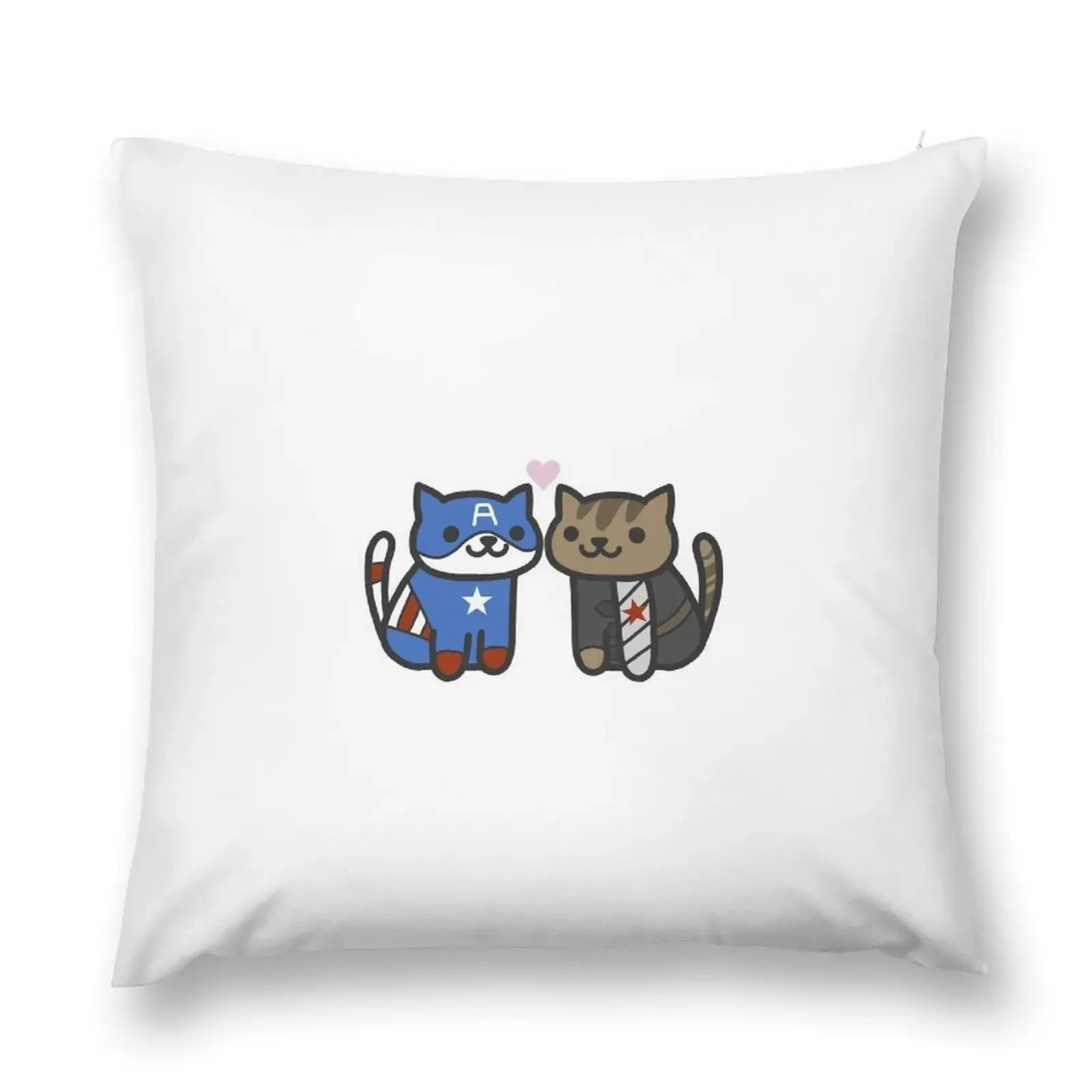 Cat-ain America & Bucky Yarns Throw Pillow pillow cover christmas Pillowcases For Pillows Cushion Cover pillow