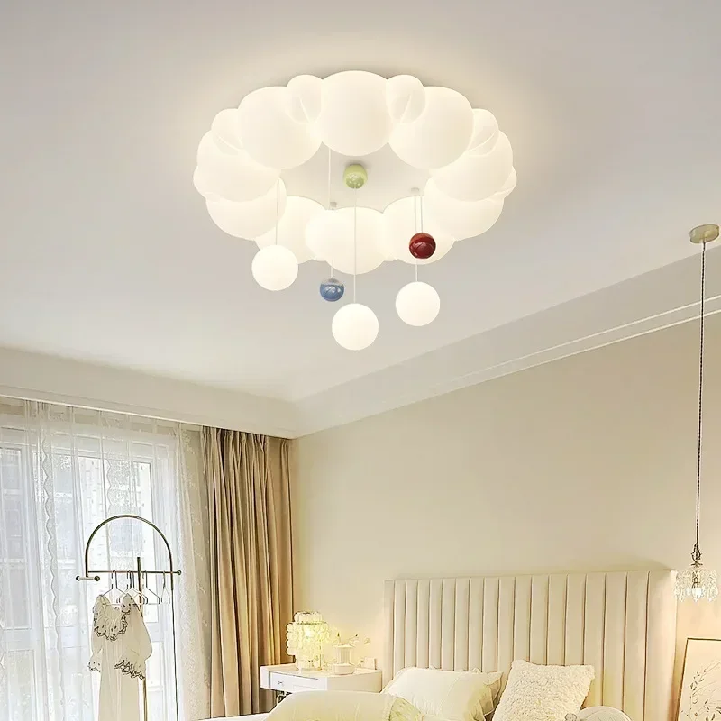 

Bedroom Light Full Spectrum Eye Protection Cream Wind Bubble Light Children's Room Light Internet Celebrity Cozy and Romantic