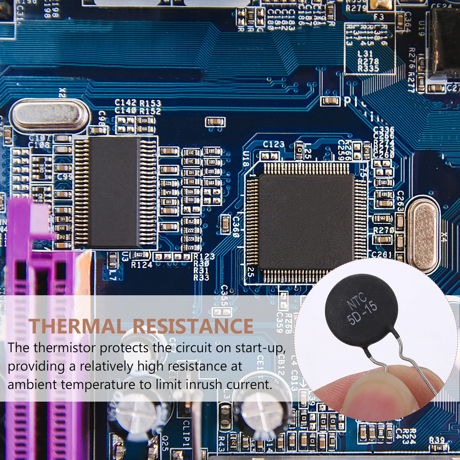 

20 pcs Premium Thermistor Resistors Inrush Current Limiter Voltage Surge Protection Small Size Easy Installation Ntc Thermal