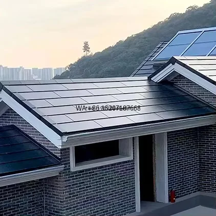 Customized Multi-Size  Photovoltaic Building Integrated Solar System Roof Monocrystalline Silicon Solar Tile