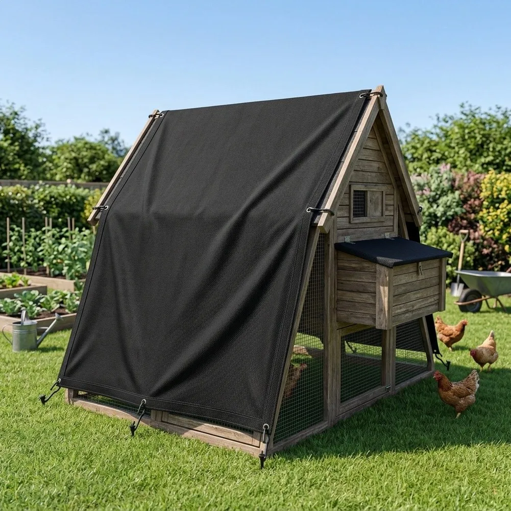 Waterproof Dustproof Sunproof Cover for Outdoor Poultry Enclosures Oxford Cloth Chicken Cover 145x110cm 220x145cm