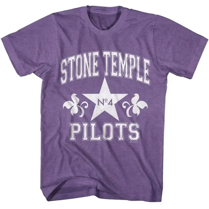 Stone Temple Pilots Athletic Purple Heather Adult T Shirt